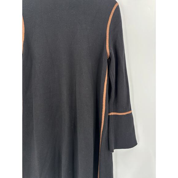 NWT Chicos Reversible Cardigan Sweater Womens Large Black Brown Knit Stretchy - Picture 12 of 16